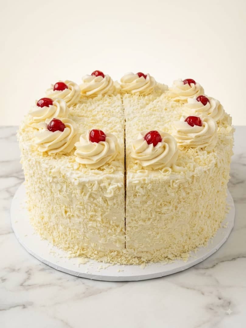 White Forest Cake